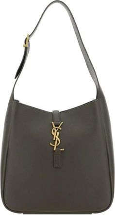 Saint Laurent Monogram Schoudertas - Dames - Tassen - Groen - Maat: ONE Size Leer