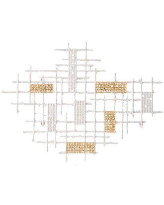 A&B Home Discontinued A&B Home Grid Patterned Geometric Wall Decor