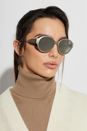 Moncler Auros Sunglasses, Unisex, Silver