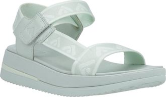 FitFlop Fitflop Womens Surff Back Strap Sandal Ladies Summer - Green Textile - Size UK 8