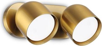 Ideal Lux Ideal Lux - Applique Da Parete Contemporaneo Dodo Metallo Ottone 2 Luci Gx53 15W 3000K Ip20