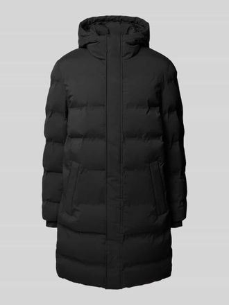 Mc Neal Steppmantel mit Kapuze und Eingrifftaschen in Black, Gr&ouml;&szlig;e XXXL