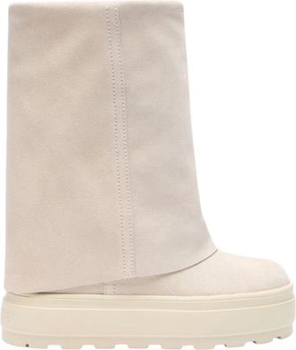 Casadei Renna Double Face Boots - Dames - Hoge Laarzen - Beige - 38 EU - Leer - Schoenen