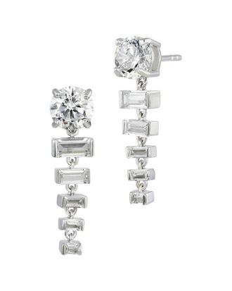 Savvy Cie Jewels Cz Drop Earrings
