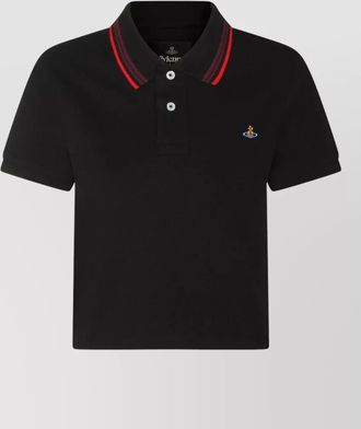 Vivienne Westwood polo shirt short sleeves ribbed collar