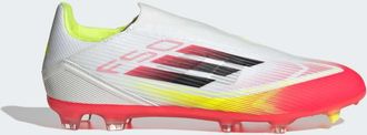 adidas adidas Performance Unisex F50 League Laceless Firm/Multi-Ground Boots - White - Size UK 9.5