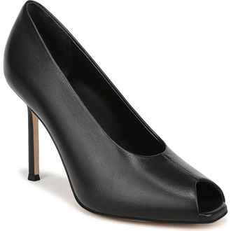 Favorite Daughter Yara Peep Toe Pump in Black at Nordstrom, Size 5.5