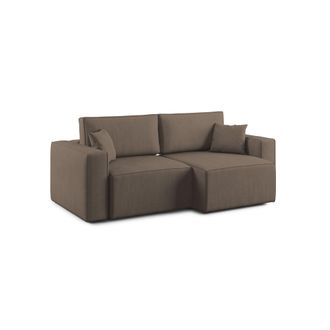Divani.Store Morfeo Sof&aacute; Con Asiento Extra&iacute;ble En Tela Impermeable 180 Cm Marron