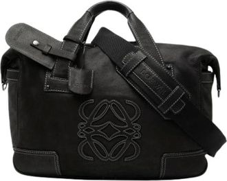 Loewe Pre-owned Weekend Bags, female, Black, Size: ONE SIZE Pre-owned Satchel