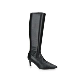 Steve Madden Womens Leisured Black Boots Fabric - Size UK 6