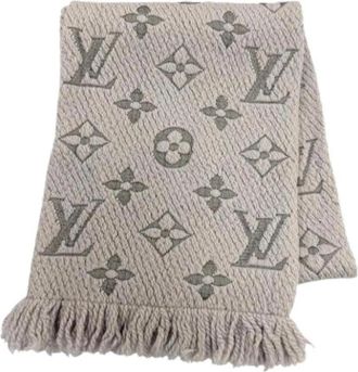 Louis Vuitton Pre-owned Vintage Stole - Dames - Vintage Accessoires - Grijs - ONE Size - Wol - Vintage