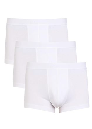 BOSS Boss Stretch-cotton Boxer Trunks - set of Three - White - XL