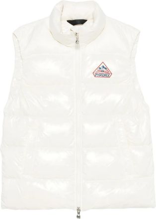 Pyrenex Bodywarmer met logopatch - Wit