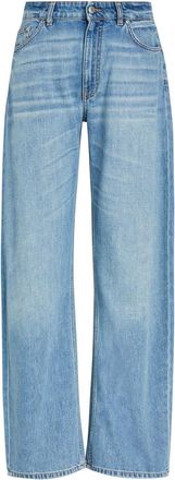 Stella McCartney Stella Mccartney Curved-leg Jeans - Mid Blu - 27 (W27 / UK8-10 / S)