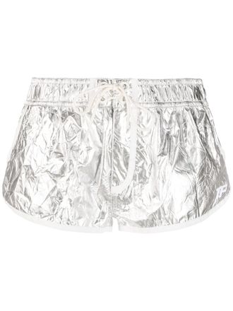 Tom Ford Metallic hardloopshorts - Zilver