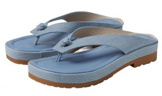 Donald J Pliner Womens Seena Sandals In Denim Shine