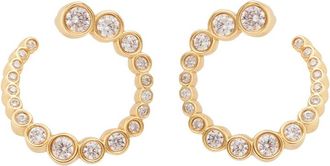 Ragbag Odette Spiral 18kt Gold-plated Hoop Earrings - One Size