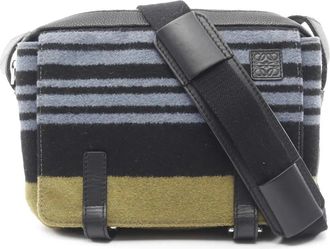 Loewe Borsa a tracolla Military Messenger XS in lana 2010-2025 - Nero