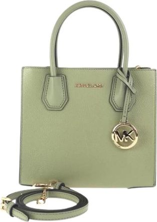 Michael Kors Pre-owned Leather Tote Schoudertas 2way - Dames - Vintage Mini Tas - Groen - ONE Size - Leer - Vintage