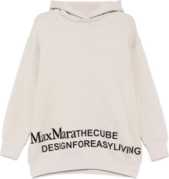 Max Mara Beige Trui met Lange Mouwen - Dames - Hoodies - Beige - XS - Hoodies & sweatvesten