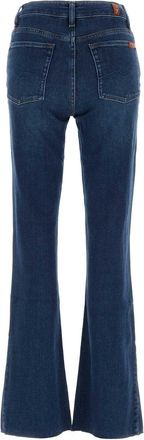 7 For All Mankind Womens Stretch Denim Jeans Blu