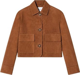 Janice William Jacket - Dames - Leren en Su&egrave;de Jassen - Bruin - M - Leer - Jassen