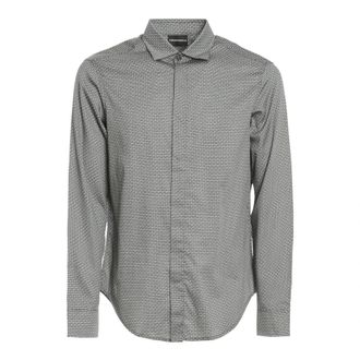 Emporio Armani Blauwe Casual Overhemden 3K1Cp 51Nxtzf 955 - Heren - Casual Overhemden - Blauw - S - Overhemden