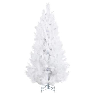 Beliani Beliani - Rbol De Navidad Artificial Tradicional Base De Metal 180 Cm Blanco Talbot