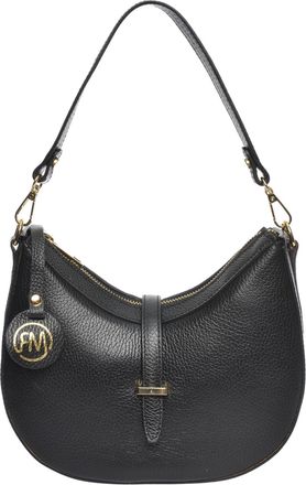 Roberta M Zwart Rundleer Tas