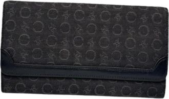 Celine Pre-owned Cotton Wallet - Dames - Vintage Accessoires - Zwart - ONE Size - Katoen - Vintage