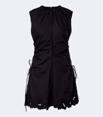 Sir. Klara ruched cotton minidress