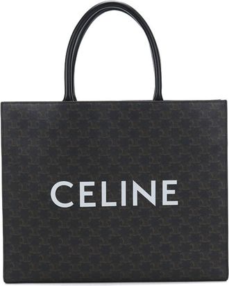 Celine Black Pvc Tote Bag (Pre-Owned)
