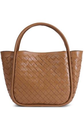 FURNIQ Portland Woven Leather Top Handle Bag in Tan Brown at Nordstrom