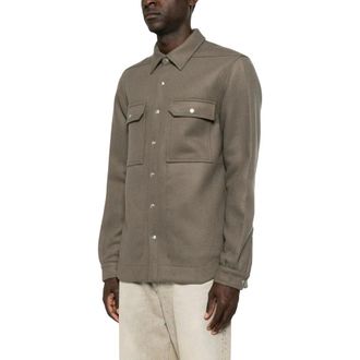 Rick Owens Heren, Jassen, Grijs, Maat: M Katoen