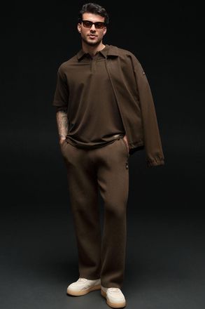 Alo | Scholar Straight Leg Sweatpant in Espresso Brown, Size: Medium