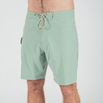 Vissla Mens Solid Sets 18.5 Boardshorts Green 33 In Waist