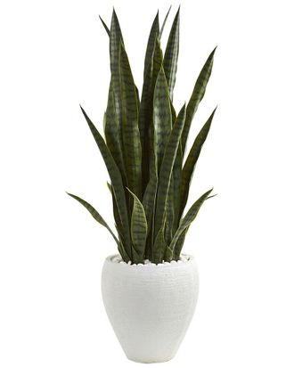Nearly Natural 3.5Ft Sansevieria Artificial Plant In Planter