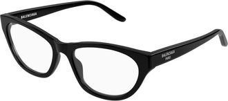 Balenciaga Glasses, female, Black, Size: 54 MM Cat-eye Eyeglasses