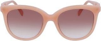 Longchamp 54mm Gradient Tea Cup Sunglasses in Rose at Nordstrom Rack