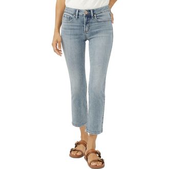 Silver Jeans Co Suki Crop Straight Leg Jeans in Mothers Beach at Nordstrom, Size 30 X 26