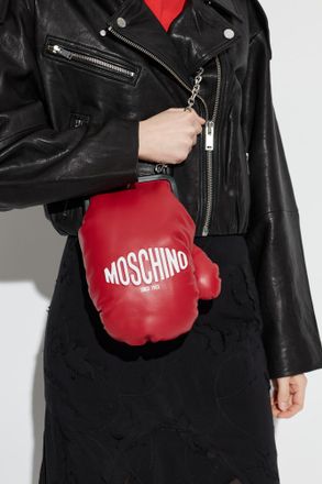 Moschino Shoulder Bag With Glove Motif, Womens, Red