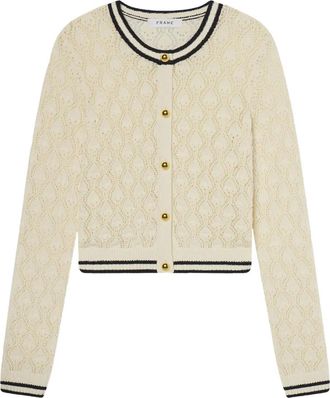 Frame Denim Cardigan con lavorazione pointelle - Toni neutri