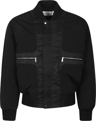 Off-white Bookish Chain Insideout Bomberjack - Heren - Bomber jackets - Zwart - XL - Jassen