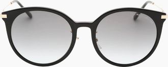 Marc Jacobs Womens Marc Jacobs Dark Grey SF Lens Round Black Sunglasses - Size: ONE size