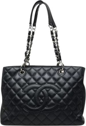 Chanel Pre-owned Vintage Shoulder Bag - Dames - Vintage Shopper - Zwart - ONE Size - Vintage