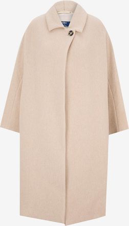 Fedeli Langer Doppelreiher-Mantel aus glatter Strickware Tormaline