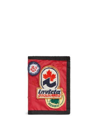 Dsquared2 patch-detail wallet - men - Polyester/Polyester - One Size - Blue