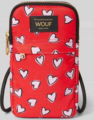 Wouf Smartphone-Tasche mit Label-Badge Modell Crush in Rot, Größe 1
