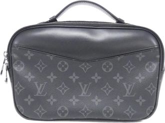 Louis Vuitton Black Coated Canvas Shoulder Bag (Pre-Owned)
