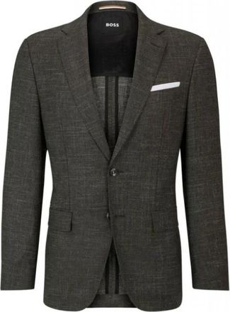 HUGO BOSS H-Hutson 233 Jas - Heren - Blazers - Grijs - L - Katoen - Jassen